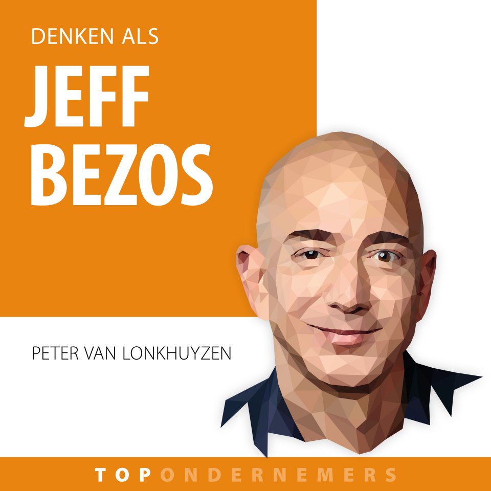 Omslagfoto van Denken als Jeff bezos