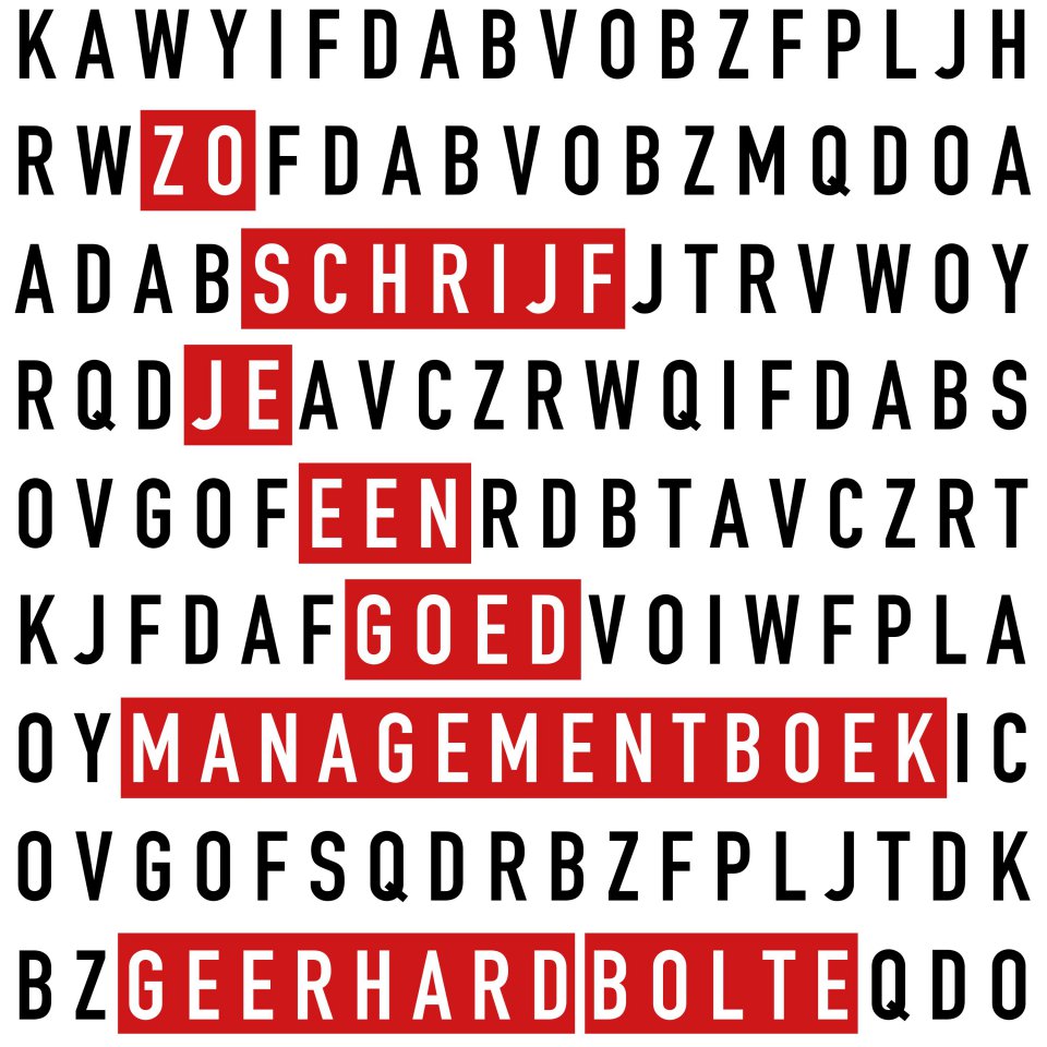 Omslagfoto van Zo schrijf je een goed managementboek